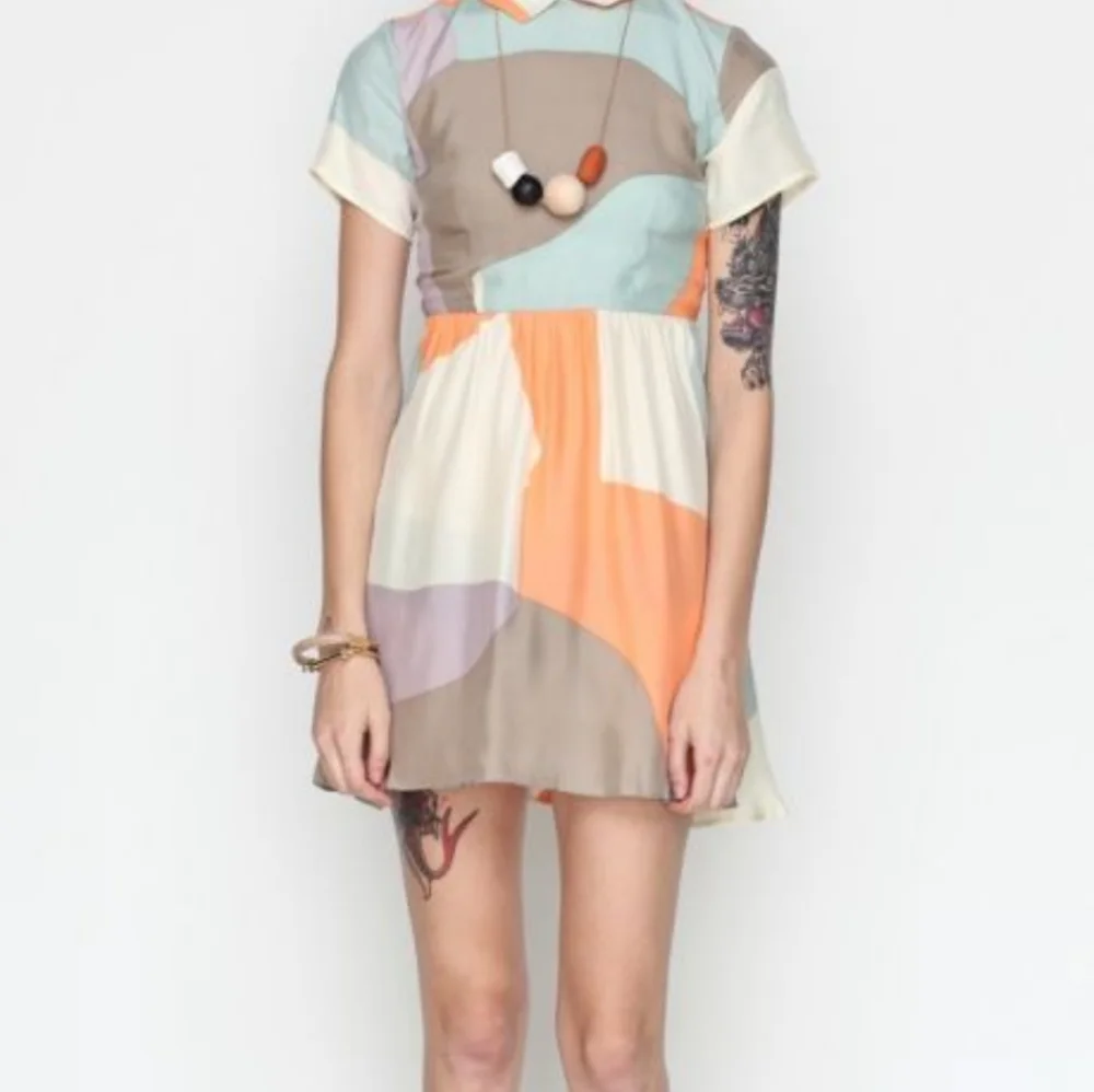 Dusen Dusen Jane Collar Maps dress Size 2 - Picture 10 of 12